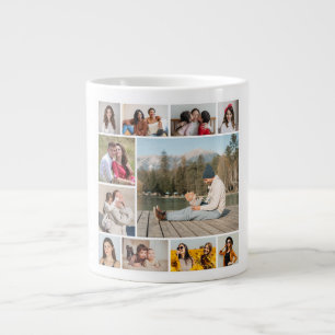 Create Your Own  11 Photo Collage Large Coffee Mug