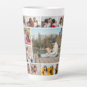 Create Your Own  11 Photo Collage Latte Mug