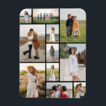 Create Your Own 11 Photo Collage  Magnet<br><div class="desc">Create your own 11 Photo Collage for Christmas, Birthdays, Weddings, Anniversaries, Graduations, Father's Day, Mother's Day or any other Special Occasion, with our easy-to-use design tool. Add your favourite photos of friends, family, vacations, hobbies and pets and you'll have a stunning, one-of-a-kind photo collage. Our custom photo collage is perfect...</div>
