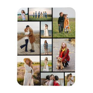 Create Your Own 11 Photo Collage  Magnet
