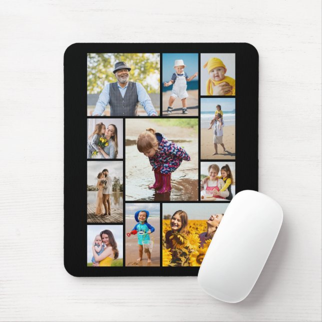 Create Your Own 11 Photo Collage Mouse Pad (With Mouse)