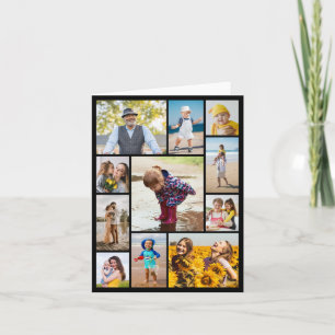 Create Your Own 11 Photo Collage Note Card