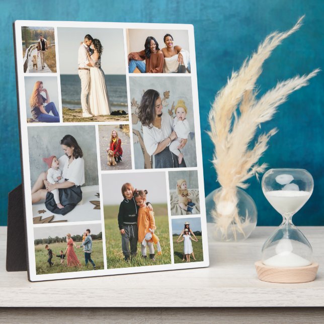 Create Your Own 11 Photo Collage Plaque (Side)