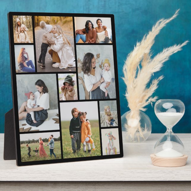 Create Your Own 11 Photo Collage Plaque (Side)
