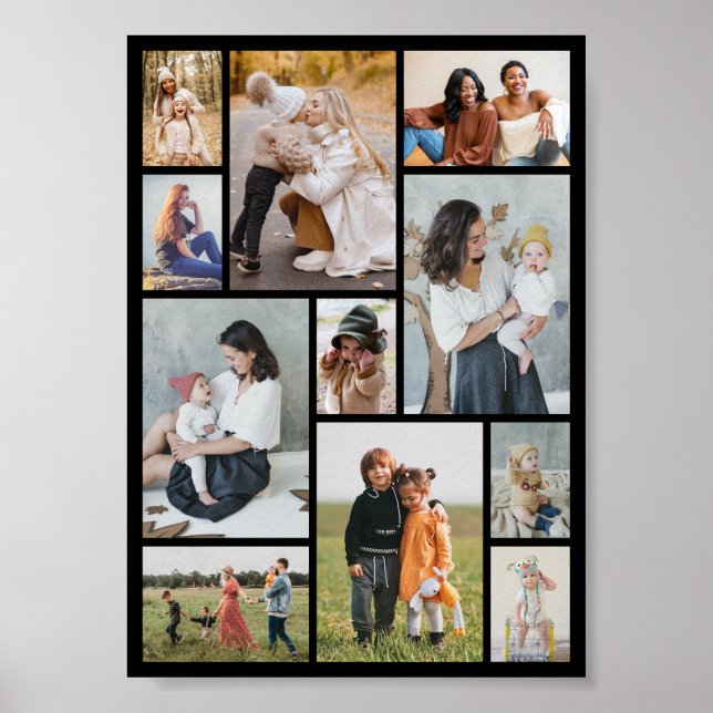 Create Your Own 11 Photo Collage Poster (Front)