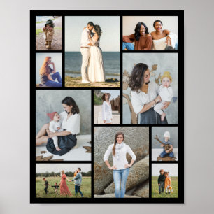 Create Your Own 11 Photo Collage Poster