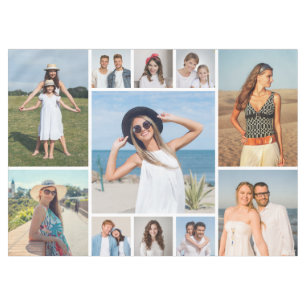Create Your Own 11 Photo Collage Tablecloth