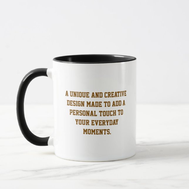 Create Your Own 11oz Combo Two Tone Coffee Mug (Left)
