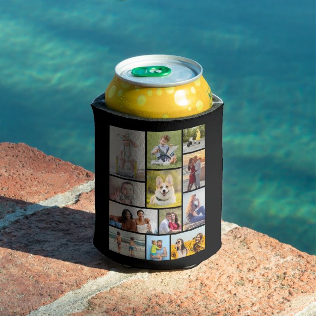 Create Your Own 12 Photo Collage Can Cooler (In Situ Pool)
