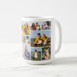 Create Your Own 12 Photo Collage Coffee Mug<br><div class="desc">Create your own 12 Photo Collage for Christmas, Birthdays, Weddings, Anniversaries, Graduations, Father's Day, Mother's Day or any other Special Occasion, with our easy-to-use design tool. Add your favourite photos of friends, family, vacations, hobbies and pets and you'll have a stunning, one-of-a-kind photo collage. Our custom photo collage is perfect...</div>