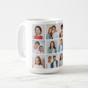 Create Your Own 12 Photo Collage Coffee Mug