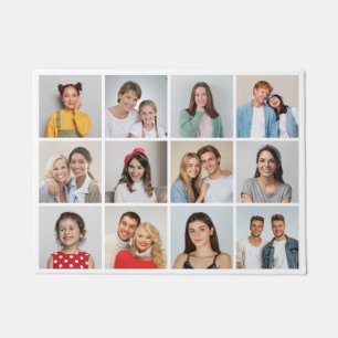Create Your Own 12 Photo Collage Doormat
