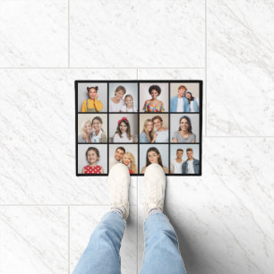 Create Your Own 12 Photo Collage Doormat