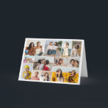 Create Your Own 12 Photo Collage Folded Greeting Card<br><div class="desc">Create your own 12 Photo Collage for Christmas, Birthdays, Weddings, Anniversaries, Graduations, Father's Day, Mother's Day or any other Special Occasion, with our easy-to-use design tool. Add your favourite photos of friends, family, vacations, hobbies and pets and you'll have a stunning, one-of-a-kind photo collage. Our custom photo collage is perfect...</div>