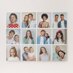 Create Your Own 12 Photo Collage Jigsaw Puzzle