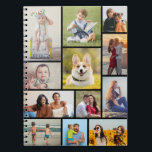 Create Your Own 12 Photo Collage Notebook<br><div class="desc">Create your own 12 Photo Collage for Christmas, Birthdays, Weddings, Anniversaries, Graduations, Father's Day, Mother's Day or any other Special Occasion, with our easy-to-use design tool. Add your favourite photos of friends, family, vacations, hobbies and pets and you'll have a stunning, one-of-a-kind photo collage. Our custom photo collage is perfect...</div>