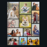 Create Your Own 12 Photo Collage Notebook<br><div class="desc">Create your own 12 Photo Collage for Christmas, Birthdays, Weddings, Anniversaries, Graduations, Father's Day, Mother's Day or any other Special Occasion, with our easy-to-use design tool. Add your favourite photos of friends, family, vacations, hobbies and pets and you'll have a stunning, one-of-a-kind photo collage. Our custom photo collage is perfect...</div>