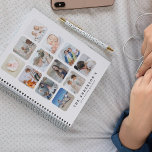 Create Your Own 12 Photo Collage Personalized Year Planner<br><div class="desc">Create your own photo collage personalized 2025 yearly planner featuring 12 of your favourite picture snaps! The white bacground background can be changed to any colour and all text is easily customized using the template provided.</div>