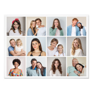 Create Your Own 12 Photo Collage Photo Enlargement