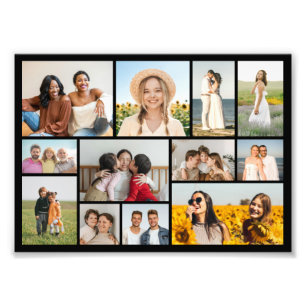 Create Your Own 12 Photo Collage Photo Enlargement Print