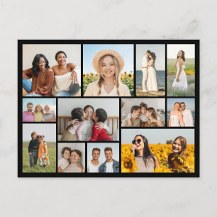 Create Your Own 12 Photo Collage  Postcard