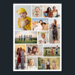 Create Your Own 12 Photo Collage Poster<br><div class="desc">Create your own 12 Photo Collage for Christmas, Birthdays, Weddings, Anniversaries, Graduations, Father's Day, Mother's Day or any other Special Occasion, with our easy-to-use design tool. Add your favourite photos of friends, family, vacations, hobbies and pets and you'll have a stunning, one-of-a-kind photo collage. Our custom photo collage is perfect...</div>