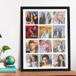 Create Your Own 12 Square Photo<br><div class="desc">Ready-made square photo template poster for you to replace with your own 12 pictures.</div>