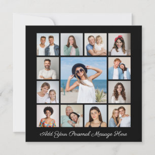 Create Your Own 13 Photo Collage Add Your Greeting Card