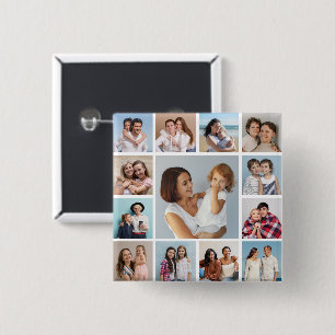 Create Your Own 13 Photo Collage Button