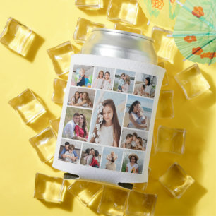 Create Your Own 13 Photo Collage Can Cooler