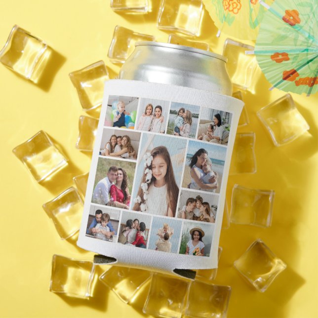 Create Your Own 13 Photo Collage Can Cooler (In Situ Summer)