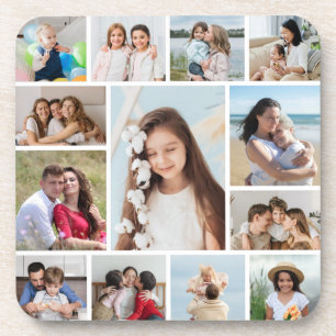 Create Your Own 13 Photo Collage Coaster