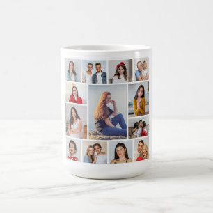 Create Your Own 13 Photo Collage Coffee Mug