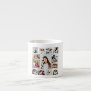 Create Your Own 13 Photo Collage Espresso Cup