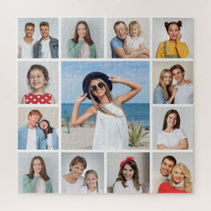 Create Your Own 13 Photo Collage Jigsaw Puzzle