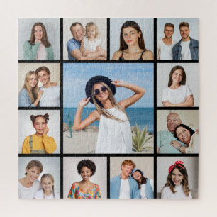Create Your Own 13 Photo Collage Jigsaw Puzzle