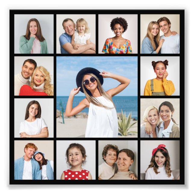 Create Your Own 13 Photo Collage Photo Enlargement (Front)