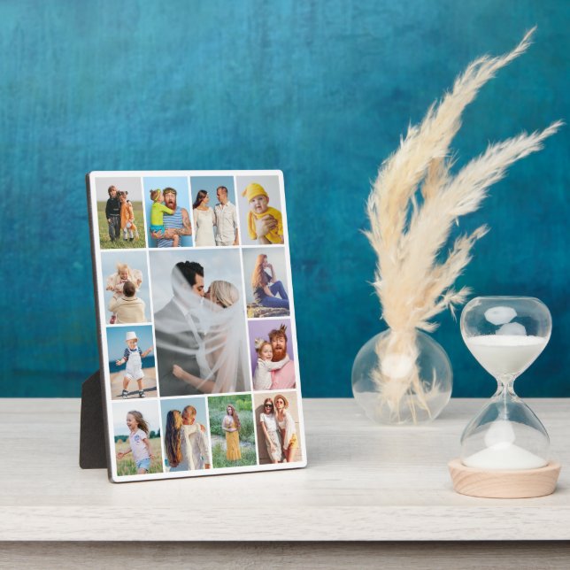 Create Your Own 13 Photo Collage Plaque (Side)