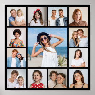 Create Your Own 13 Photo Collage  Poster