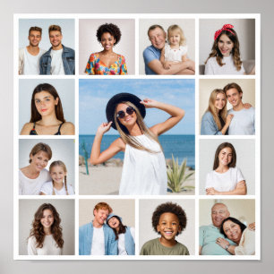 Create Your Own 13 Photo Collage  Poster