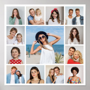 Create Your Own 13 Photo Collage  Poster
