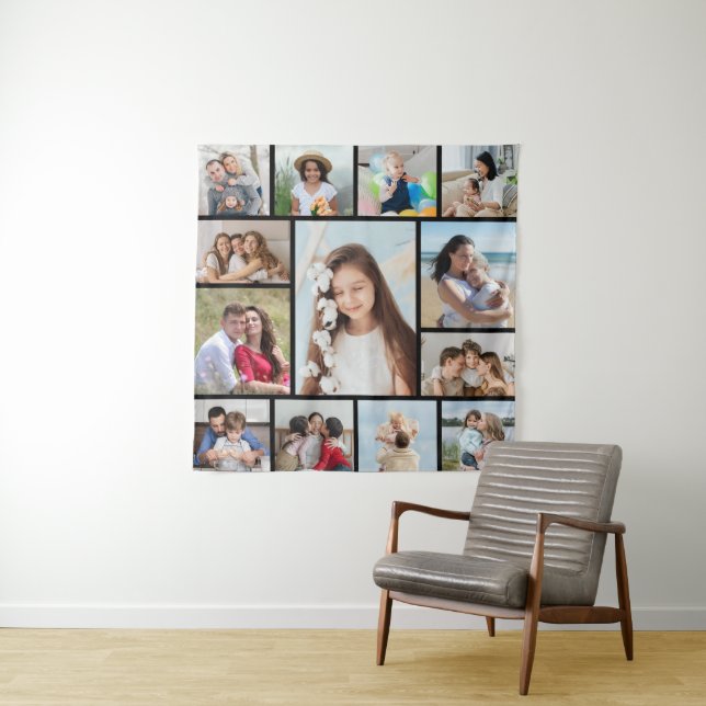 Create Your Own 13 Photo Collage Tapestry (In Situ)