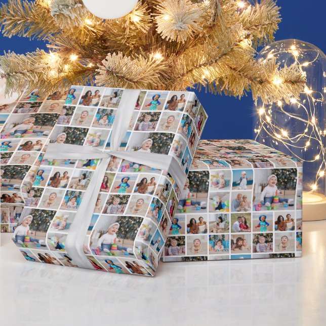Create Your Own 13 Photo Collage  Wrapping Paper (Holidays)