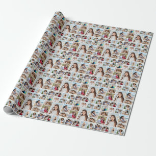 Create Your Own 13 Photo Collage Wrapping Paper