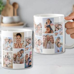 Create your Own 14 Photo Collage Coffee Mug