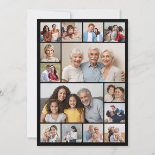 Create Your Own 14 Photo Collage Greeting Card