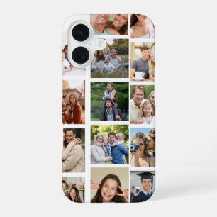Create your Own 14 Photo Collage iPhone 16 Case