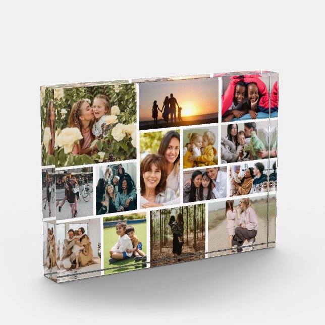 Create Your Own 14 Photo Collage Photo Block (Left)