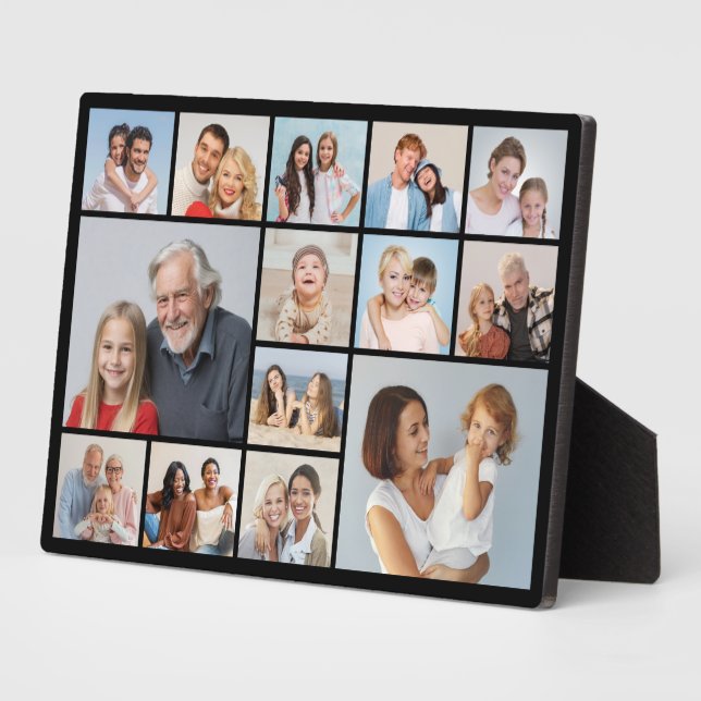 Create Your Own 14 Photo Collage Plaque (Side)
