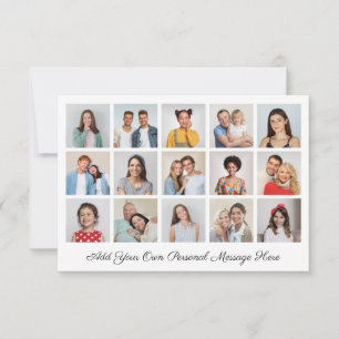 Create Your Own 15 Photo Collage Add Your Greeting Card